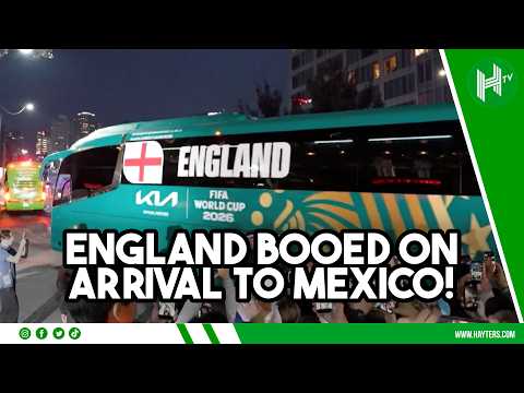 England BOOED and JEERED as Three Lions arrive in Mexico City