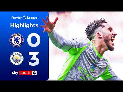 City score THREE to pile pressure on Arsenal! 🍿| Chelsea 0-3 Man City | Premier League Highlights