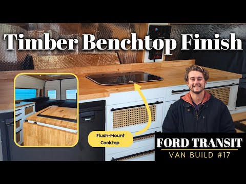 How to Build a Campervan Timber Benchtop (Sink Cut-Out + Flush Lid)