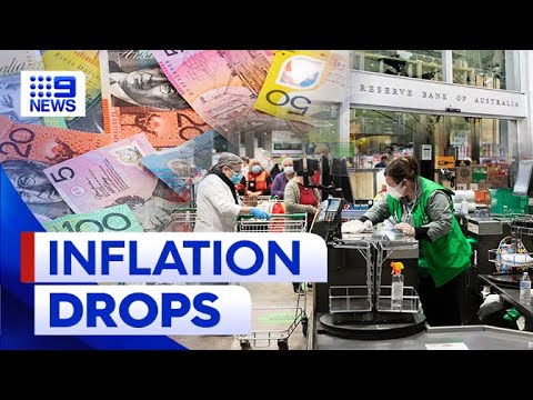 Fears of interest rate rise ease as inflation slows | 9 News Australia