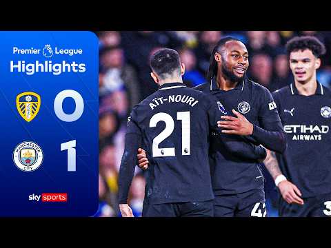 Man City move two points behind Arsenal | Leeds 0-1 Man City | Premier League Highlights