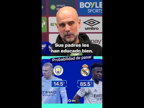 GUARDIOLA, TAJANTE con el ETIHAD antes del MANCHESTER CITY vs REAL MADRID
