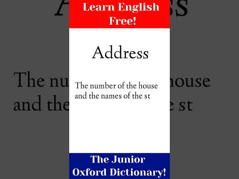 Address | Word meaning in English | Vocabulary words | simple words | @englishwithshahzad