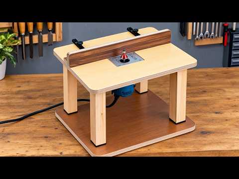 I Built a Mini Benchtop Router Table |  Compact Benchtop Router Table Build