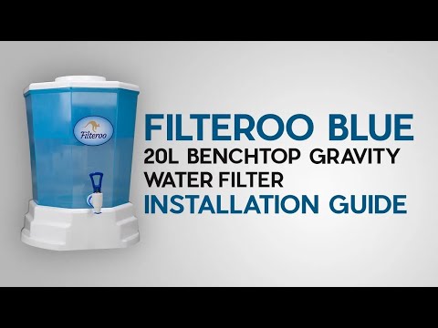 How to set up a Filteroo Blue 20L Benchtop Gravity Water Filter