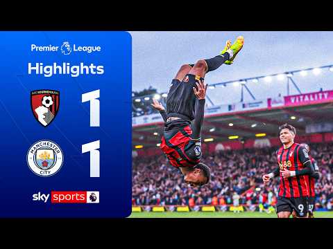 Man City draw gifts Arsenal PL title 🏆 | Bournemouth 1-1 Man City | Premier League Highlights