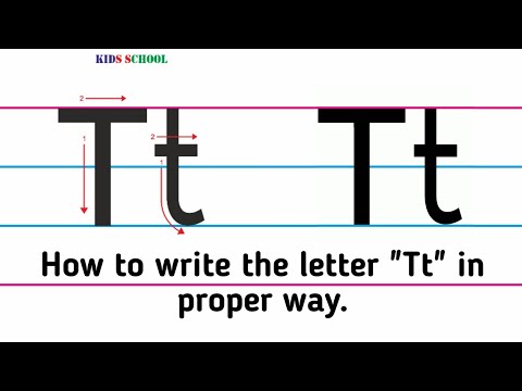 How to write the letter "Tt"