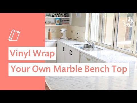 How to vinyl wrap your kitchen benchtop