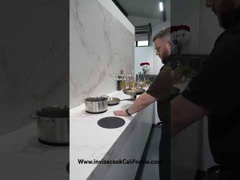 Invisacook invisible induction cooking. Save space &amp; so easy to clean up after cooking. #invisacook