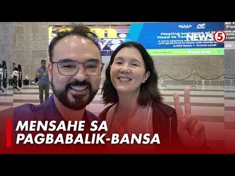 'I'm back!': Cayetano, nagpasaring kay Lacson sa tinawag niyang 'arrival address' sa bansa