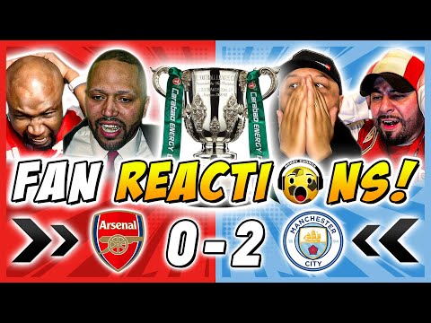Arsenal Fans MELTDOWN 🤬 Reactions to Arsenal 0-2 Man City | Carabao Cup Final Fan Reactions