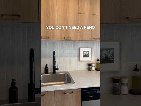 TRANSFORMING MY RENTAL KITCHEN! 🤩 #kitchenmakeover