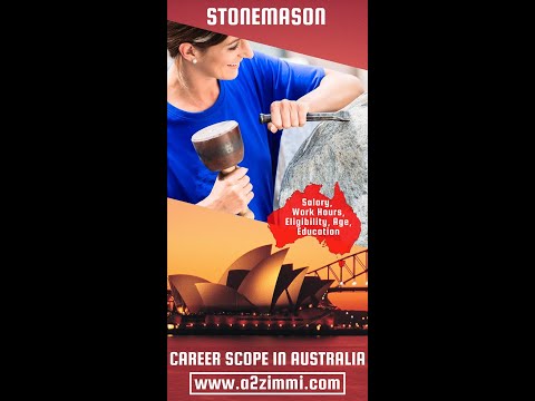 Stonemason Career Scope in Australia | Work Hours | Salary | Gender Preference